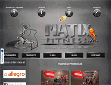 Tablet Screenshot of matix-fitness.pl
